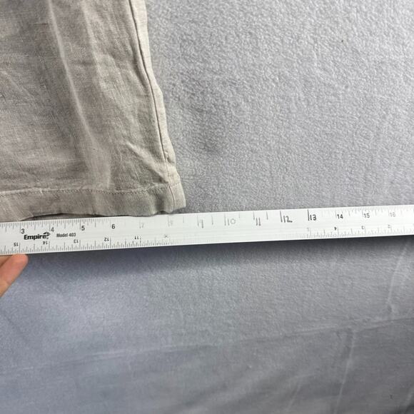 J Crew Linen Pants Men's 36 FITS 38x32 Beige Trousers Baird Mcnutt Lightweight - Picture 6 of 11